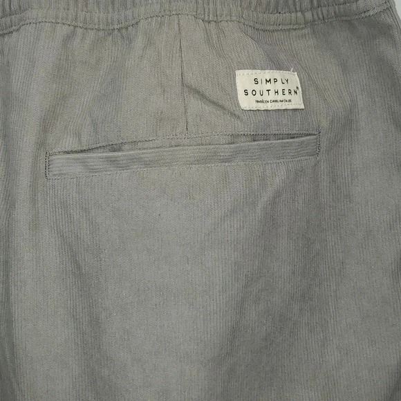 Simply Southern Corduroy Shorts Mens Size XL Gray Drawstring NWOT - Picture 6 of 10
